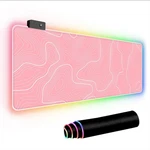 Pink Rgb Led Desk Mat Large Gaming And White Line Des... New. Price: $30.34.