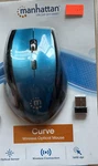 New; Light Blue Manhattan 179294 Curve Wireless Optical Usb Mouse.. Price: $25.00.