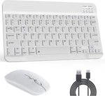 Bluetooth Keyboard & Mouse Combo, Qwerty Layout, 10 Inch Ultra-slim Wireless New. Price: $15.23.