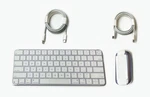 New Apple Magic Keyboard W/touch Id A3118 + Mouse A3204 Usbc Bundle Purple Open. Price: $149.95.