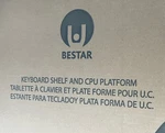 Bestar Connexion Keyboard Shelf And Cpu Platform In Slate New. Price: $50.00.
