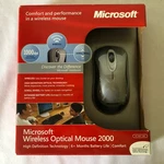 Microsoft Wireless Optical Tech 2000 Mouse Nib New. Price: $35.90.