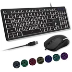 X9 Large Print Wired Keyboard And Mouse Combo - Usb Lighted Mous... New. Price: $42.27.