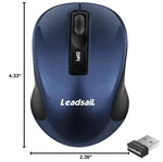 Wireless Mouse Leadsail, 2.4G Usb For Laptop, Mac, Desktop, Blue Used. Price: $12.00.