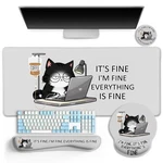 Limkrian Cat Ergonomic Mouse Pad With Wrist Rest Desk Mat Sets Accessories, C.... Price: $40.17.