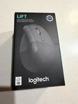 Logitech Lift Vertical Ergonomic Mouse Color Graphite 910-006466 New In Box. Price: $57.00.