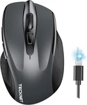 Tecknet Wireless Mouse (BT5.0/3.0 & 2.4G) Rechargeable 4800 Dpi Silent Usb Open. Price: $15.99.
