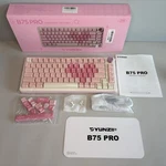 Yunzii B75 Pro Wireless Mechanical KEYBOARD,75% Layout With Knob,hot Swap Gasket Open. Price: $57.99.