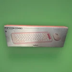 Logitech Pop Icon Combo Bluetooth Keyboard Mouse Keys Buttons Rose Pink New. Price: $39.00.