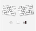 Nocfree Split Ergonomic Mechanical Keyboard, White, Tested, Ship Open. Price: $99.99.