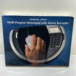 Nos-sharper Image Multi-purpose Mousepad With Memo Recorder Open. Price: $19.99.