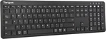Targus Midsize Multi-device Bluetooth Antimicrobial Keyboard AKB863US Open. Price: $31.49.