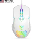 Onitoon Wired Usb Mouse, Computer With Rgb Lighting, 4 Adjustable White New. Price: $14.16.