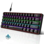 Uhm 60% Wired Mechanical Gaming Keyboard, Rgb Backlit Mini With Blue... New. Price: $61.68.