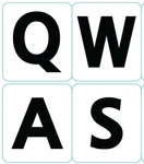 English Us Large Letters White Keyboard Stickers New. Price: $19.28.