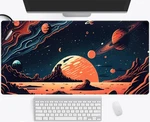 Painted Planets Desk Mat Outer Space Orange Black Gaming Mouse Pad,... New. Price: $30.34.