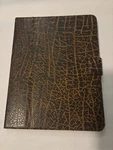 Gexmil Genuine Leather Case For Ipad Air 13 Inch Buffalo Pattern Open. Price: $30.00.