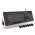 X9 Large Print Backlit Keyboard Wired Light Up Computer For Des... New. Price: $29.60.