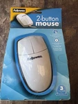 Fellowes 2-BUTTON Mouse 98920 PS/2 Wired Mechanical White Ergonomic Plug & Play New. Price: $20.52.