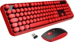 Wireless Mouse Combo, 2.4GHZ Typewriter Keyboard, Letton Full Red New. Price: $61.89.