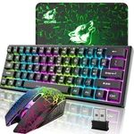 60% Mechanical Gaming Keyboard Mini 68 Keys Anti-ghosting Wired Type Chroma... New. Price: $47.86.
