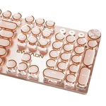 Tishled Typewriter Style Mechanical Gaming Keyboard White Backlit 104-KEY Nk New. Price: $86.16.