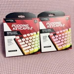 Set Of 2 Hyperx Pudding Keycaps White And Pink Double Shot Pbt New. Price: $45.99.
