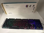 RK100+ Rainbow Led Backlit Usb Wired Mechanical Feeling Gaming Keyboard Open. Price: $22.00.