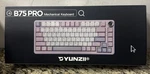 Yunzii B75 Pro Wireless Mechanical Keyboard 75% Layout W/ Knob Milk Switch, Purp New. Price: $41.25.