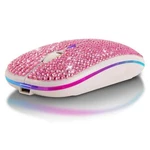 Attoe Bluetooth Mouse,bling Dazzling 2.4GHZ Rechargeable Wireless Pink New. Price: $29.03.
