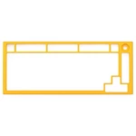 Glorious Pc Gaming Race Gmmk Pro Top Frame YELLOWGLO-ACC-P75-TF-GY Cover For Nuovo. Price: $112.75.