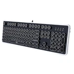 Adesso Retro Mechanical Typewriter Keyboard Metal Base Chrome Keycaps Anti-ghost New. Price: $210.00.
