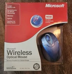 Vintage Nib Microsoft Wireless Optical Mouse 1008/1013 Blue Tilt Scroll Wheel New. Price: $27.99.