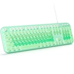 Mowux Computer Keyboard Wired, Plug And Play Usb Retro Round Typewriter New. Price: $43.75.