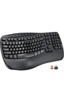 Meetion Keyboard Wave Keys Wrist Rest Natural Typing Wireless 2.4GHZ New. Price: $35.00.