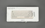 Logitech Pop Keys Wireless Mechanical Emoji Keyboard #920-011232 Mist Open. Price: $45.00.
