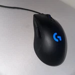Logitech G403 Wired Optical Gaming Mouse Black, Adjustable Weight, Ergonomic Used. Price: $8.99.