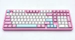 Yunzii Wired/wireless Aluminum Mechanical Keyboard Model AL98 - Pink Open. Price: $64.00.