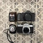 Lot Of 2 Pentax K1000 Slr Film Camera Body & 3000 Untested For. Price: $80.00.