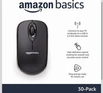 Amazon Basics 2.4 Ghz Wireless Optical Computer Mouse With Usb Receiver 30 Pack New. Price: $149.99.