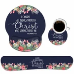 Keyboard Wrist Rest And Mouse Pad Support Set With Coasters, Floral Quo... New. Price: $32.58.