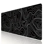 Large Gaming Keyboard Mouse Pad Black Topographic With Anti-sl... New. Price: $17.09.