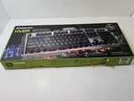 Iogear Kaliber Gaming Hver Aluminum Keyboard, Black/gray, GKB704L-BK Open. Price: $29.99.