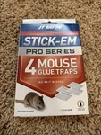 Jt Eaton Stick-em Mouse Glue Traps 4 Pack Pro Series No Bait #133P New. Price: $8.99.