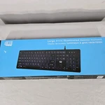 Adesso Large Print Illuminated Desktop Keyboard Computer AKB-139EB Sealed Open. Price: $21.99.