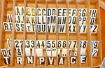 Huge Box Metal Church Sign Board Letters Numbers Symbols 592 Pc Exc No Yellowing Used. Price: $275.00.