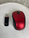 Logitech Wireless Mouse Dark Red W/ Usb Receiver Dongle C-UAY59 Tested/works. Price: $9.99.