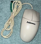 Fellowes 2-BUTTON Mouse White, #98920 Computer Wired Used. Price: $11.97.
