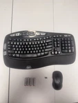 Logitech K350 Ergonomic Keyboard + M510 Wireless Mouse Usb Receiver Batteries Used. Price: $79.99.