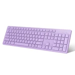 Leadsail Purple Wireless Keyboard, 2.4GHZ Full-sized Ergonomic Computer Keybo... New. Price: $27.16.